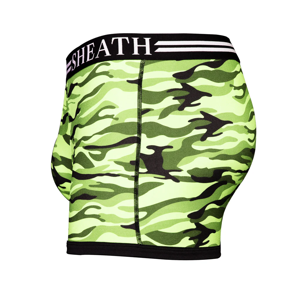 SHEATH 2.1 Polyester Camo Men's Pouch Trunk 3" - Image 11