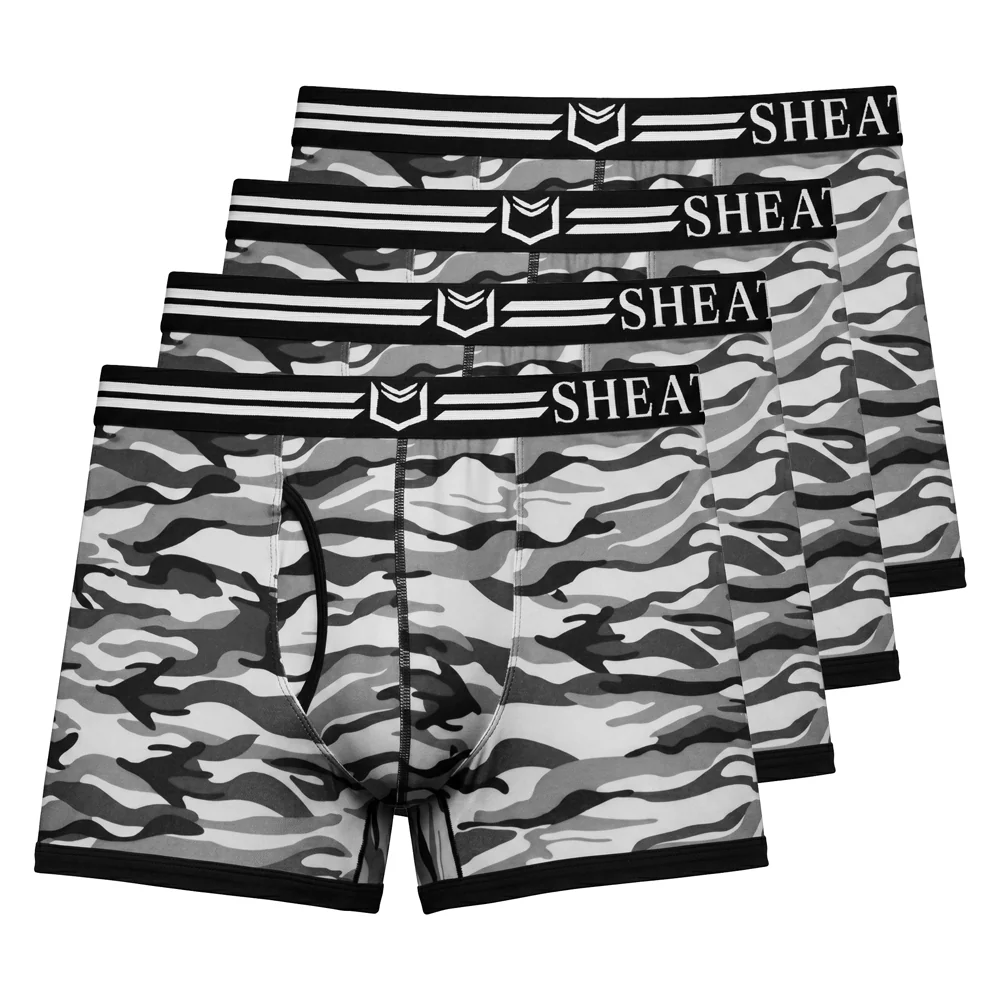 SHEATH 2.1 Polyester Camo Men's Pouch Trunk 3" (4 Pack) - Image 20