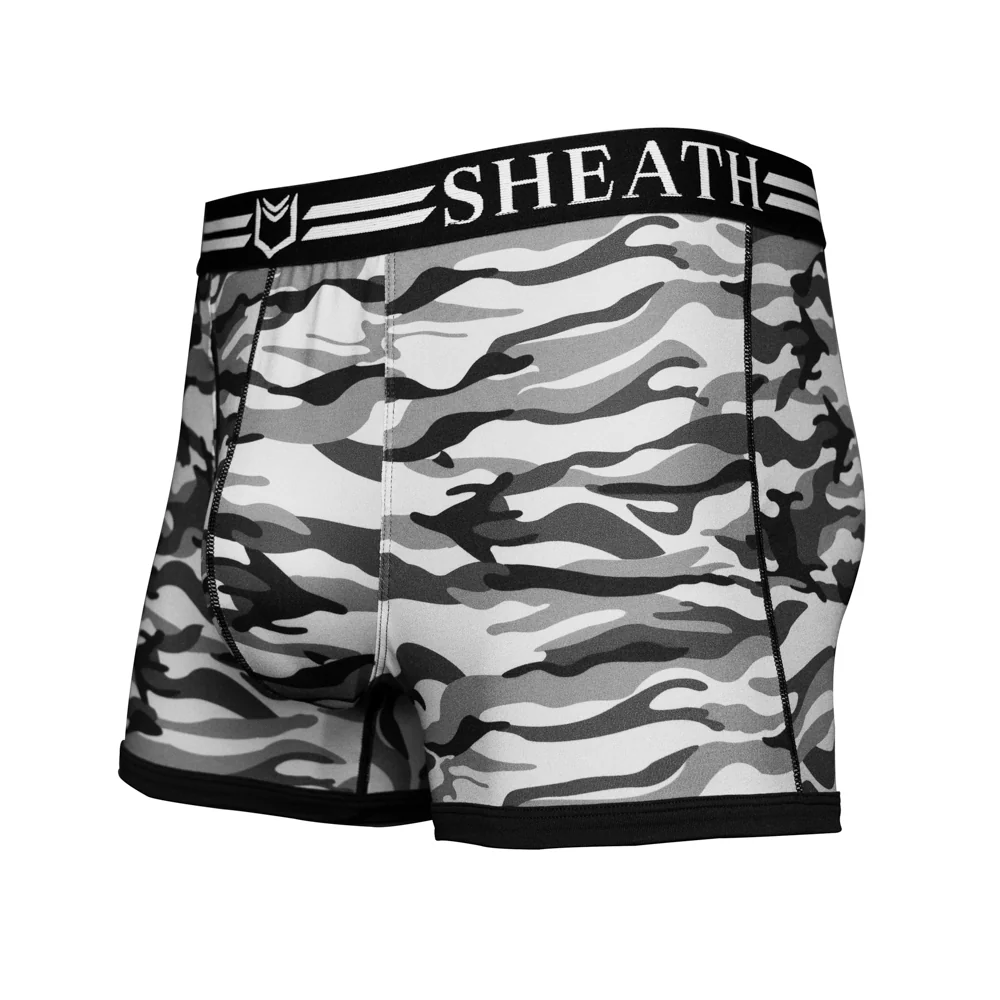 SHEATH 2.1 Polyester Camo Men's Pouch Trunk 3" - Image 4