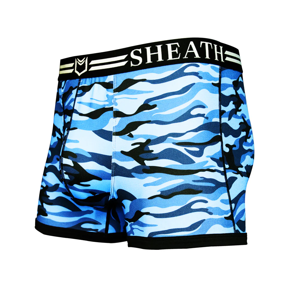 SHEATH 2.1 Polyester Camo Men's Pouch Trunk 3" - Image 16