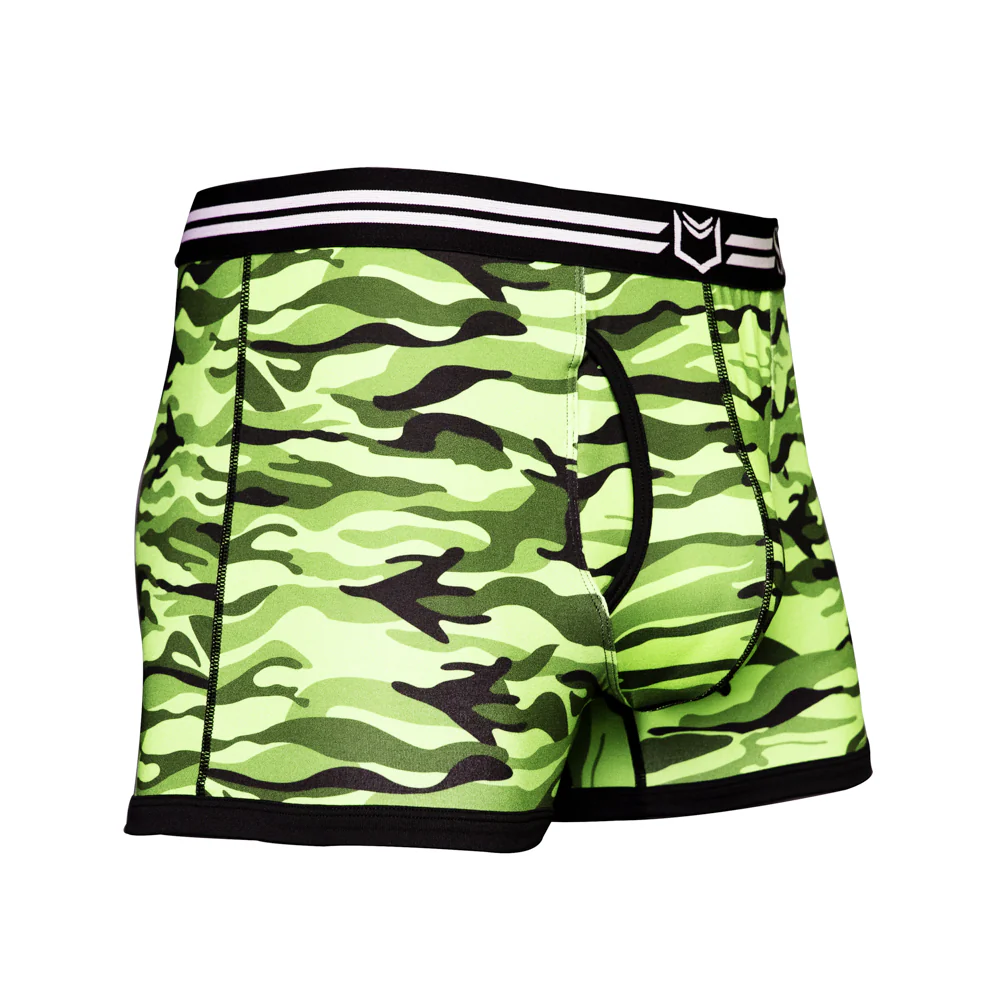 SHEATH 2.1 Polyester Camo Men's Pouch Trunk 3" - Image 7