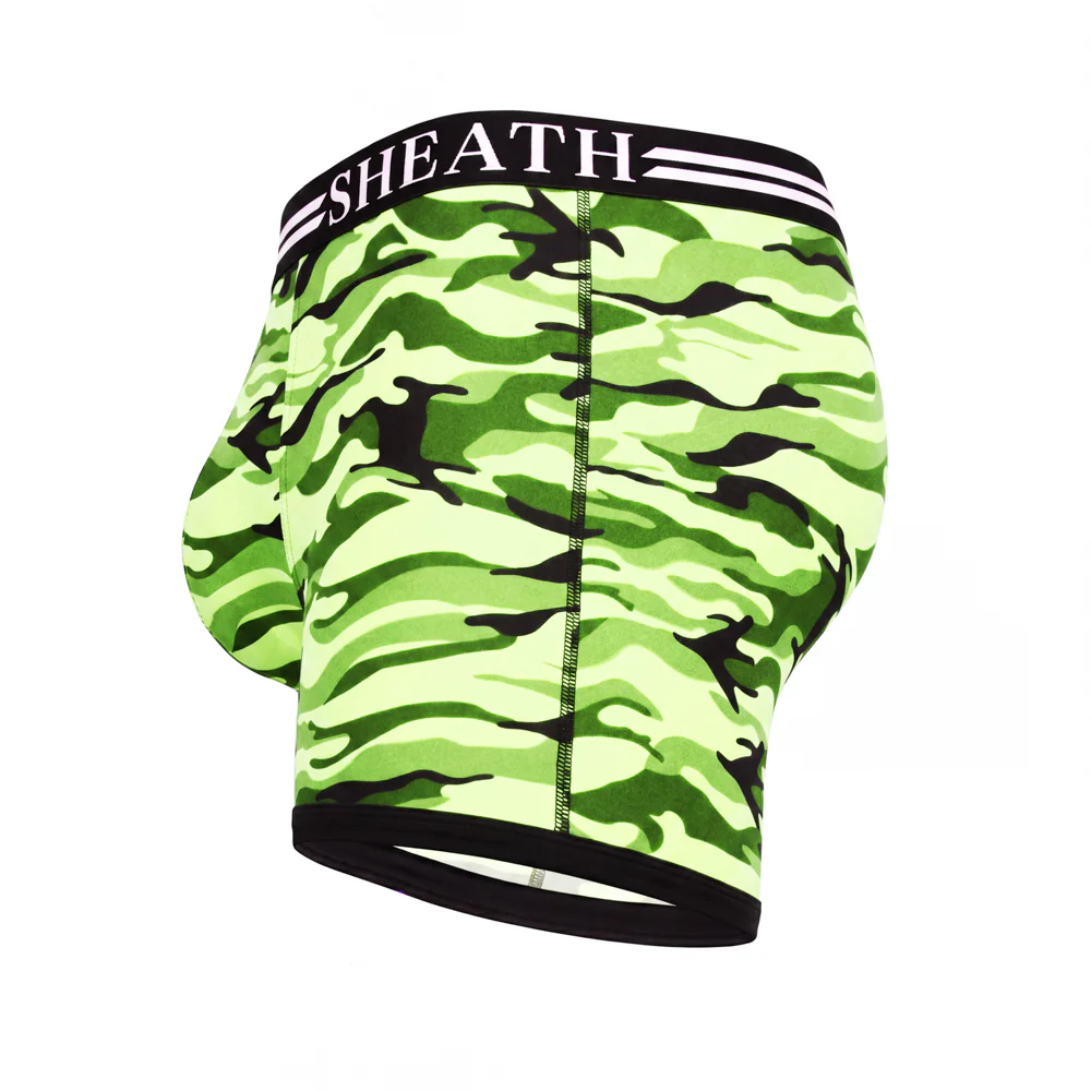 SHEATH 4.0 Polyester Camo Men's Pouch Boxer Brief 5" (4 Pack) - Image 11
