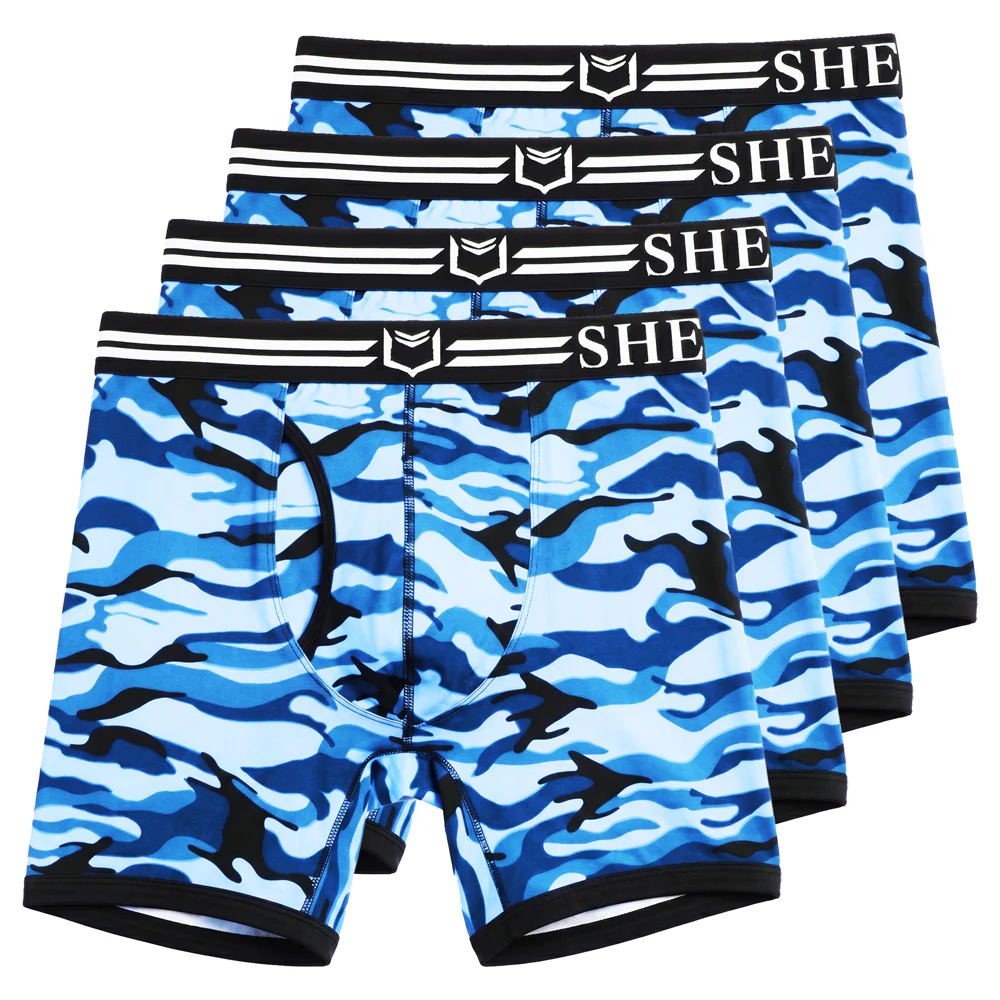 SHEATH 4.0 Polyester Camo Men's Pouch Boxer Brief 5" (4 Pack) - Image 13