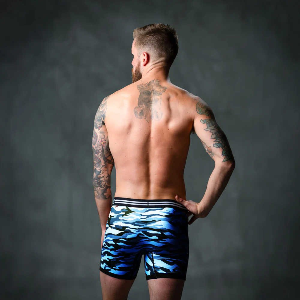 SHEATH 4.0 Polyester Camo Men's Pouch Boxer Brief 5" (4 Pack) - Image 14