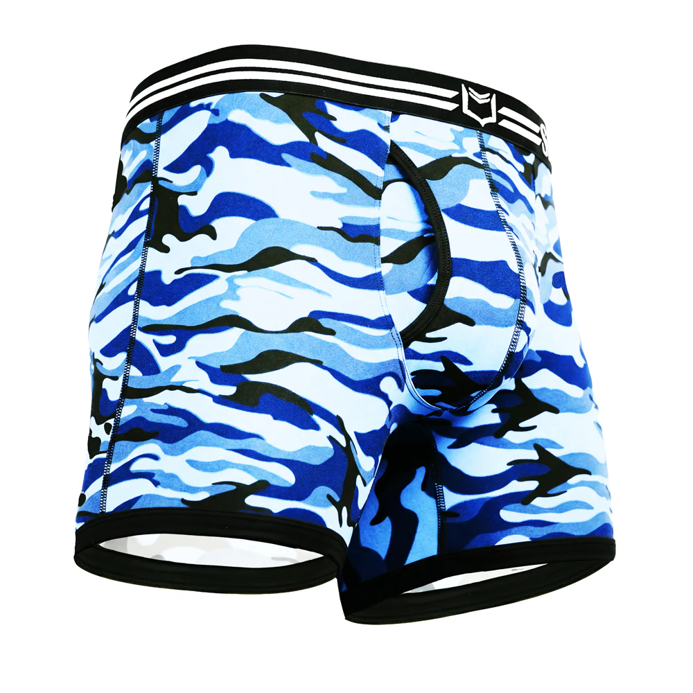 SHEATH 4.0 Polyester Camo Men's Pouch Boxer Brief 5" (4 Pack) - Image 15