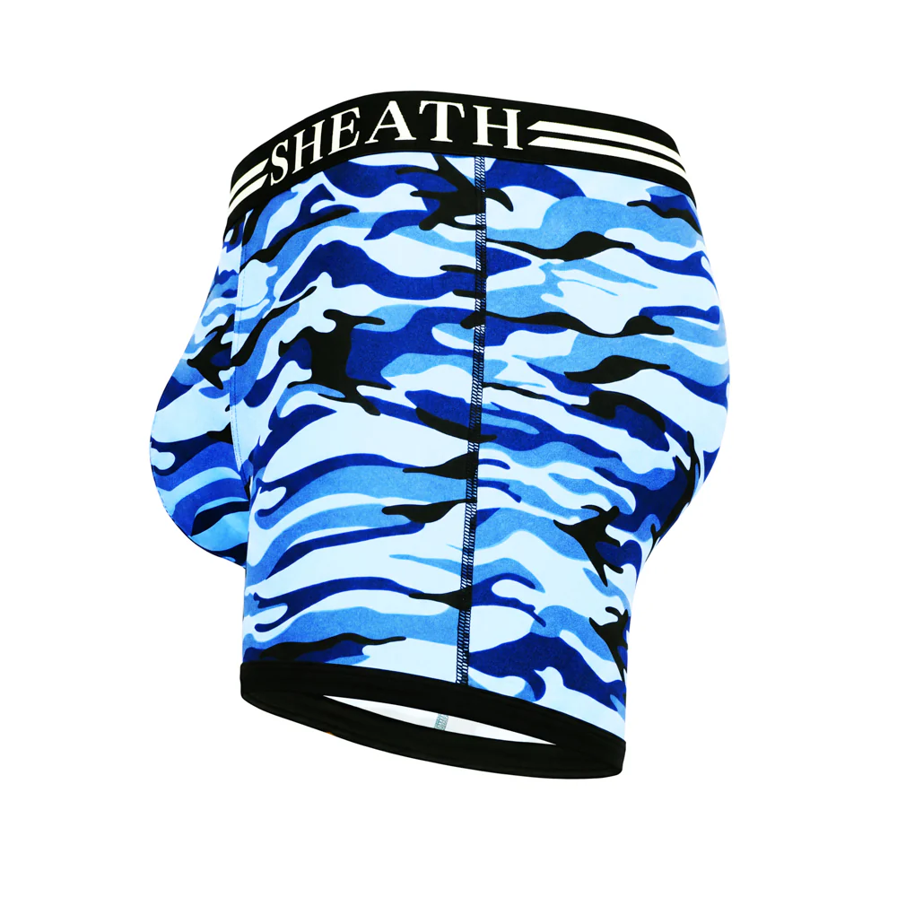 SHEATH 4.0 Polyester Camo Men's Pouch Boxer Brief 5" (4 Pack) - Image 18