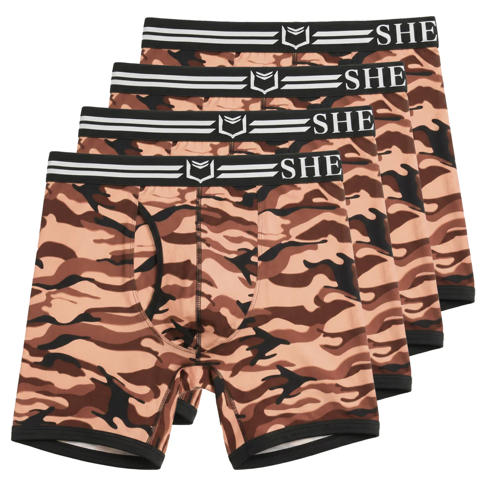 SHEATH 4.0 Polyester Camo Men's Pouch Boxer Brief 5" (4 Pack) - Image 20