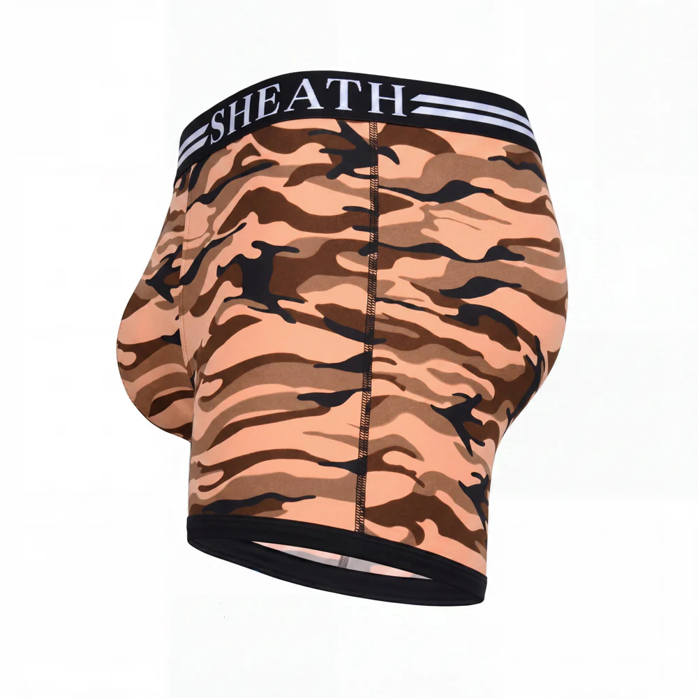 SHEATH 4.0 Polyester Camo Men's Pouch Boxer Brief 5" (4 Pack) - Image 25