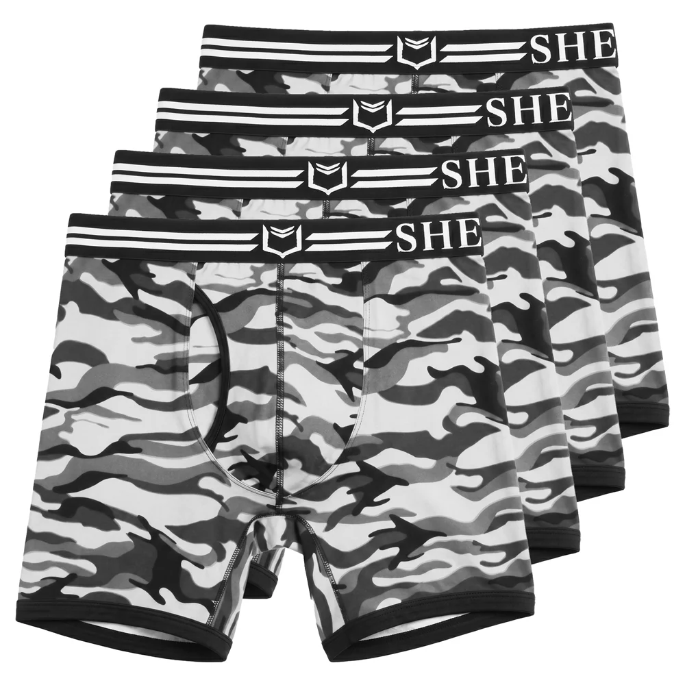 SHEATH 4.0 Polyester Camo Men's Pouch Boxer Brief 5" (4 Pack) - Image 27