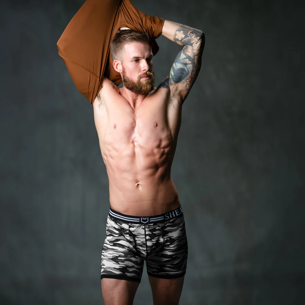 SHEATH 4.0 Polyester Camo Men's Pouch Boxer Brief 5" (4 Pack) - Image 28