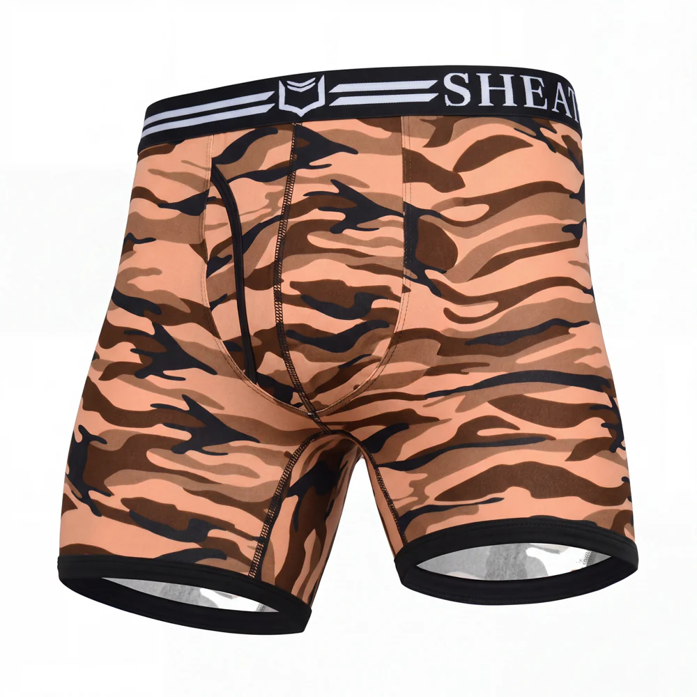 SHEATH 4.0 Polyester Camo Men's Pouch Boxer Brief 5" (4 Pack) - Image 3