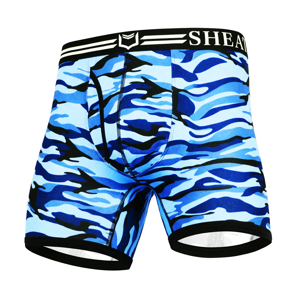 SHEATH 4.0 Polyester Camo Men's Pouch Boxer Brief 5" (4 Pack) - Image 5