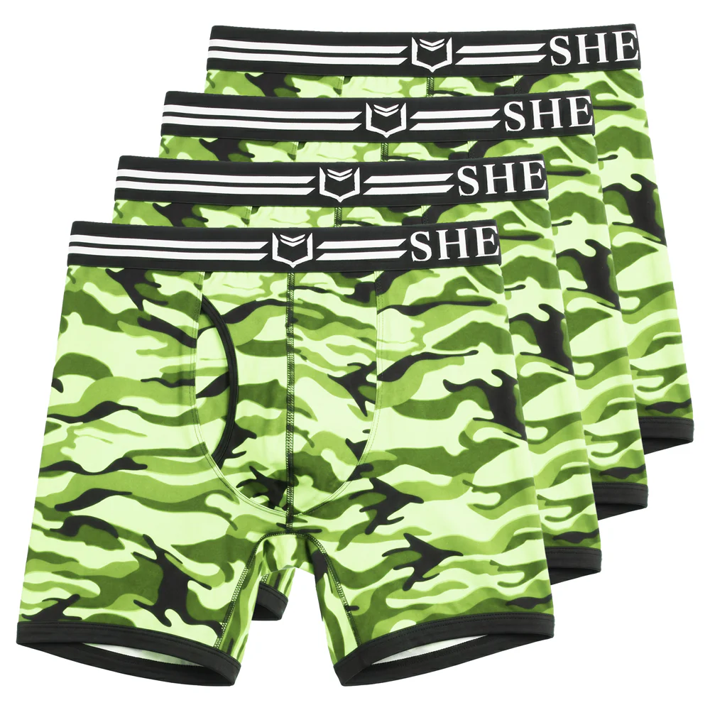 SHEATH 4.0 Polyester Camo Men's Pouch Boxer Brief 5" (4 Pack) - Image 6