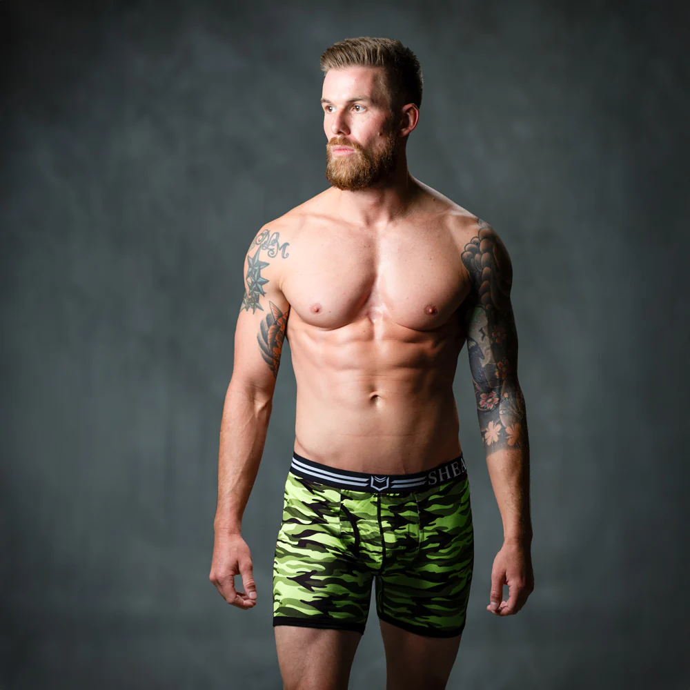 SHEATH 4.0 Polyester Camo Men's Pouch Boxer Brief 5" (4 Pack) - Image 7