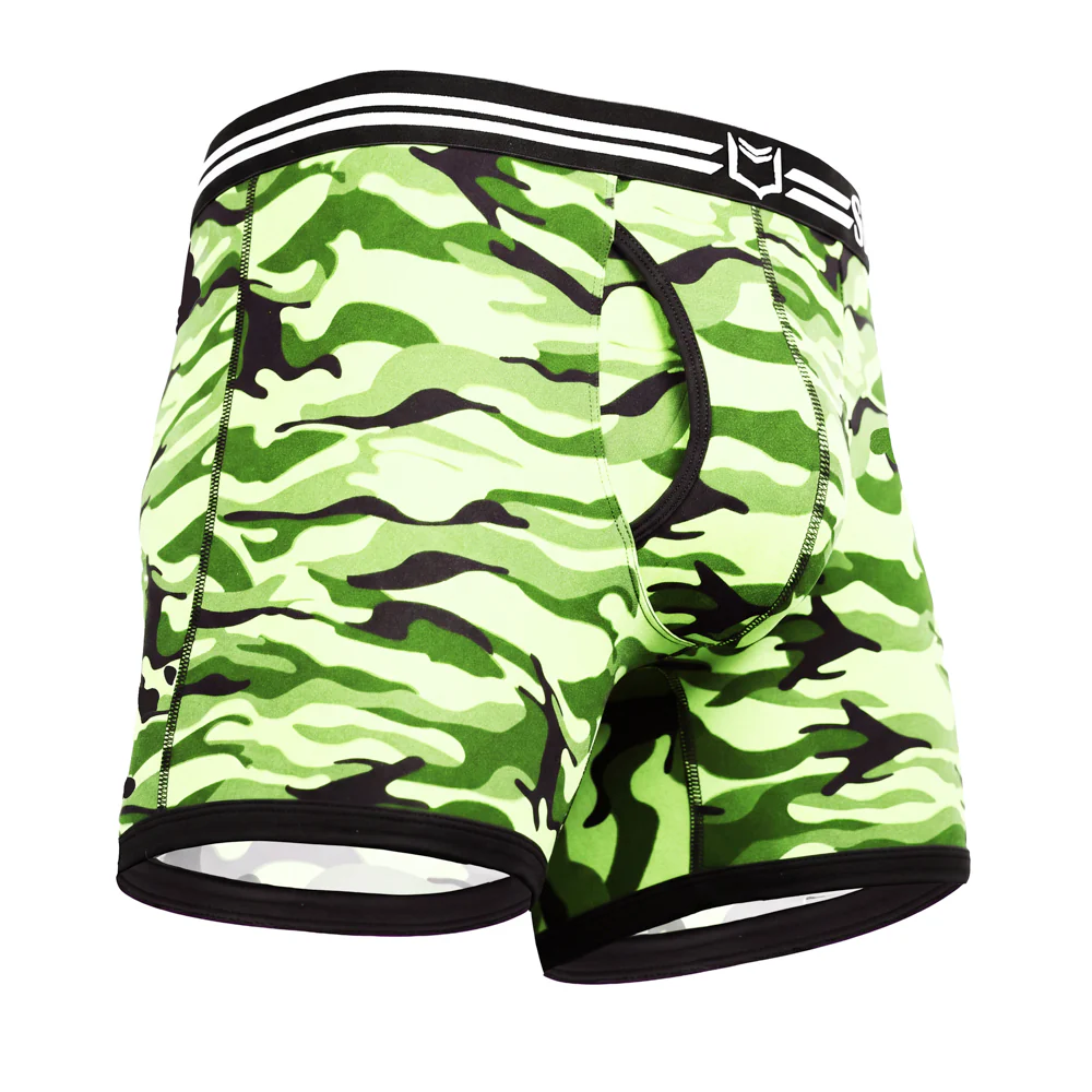 SHEATH 4.0 Polyester Camo Men's Pouch Boxer Brief 5" (4 Pack) - Image 8