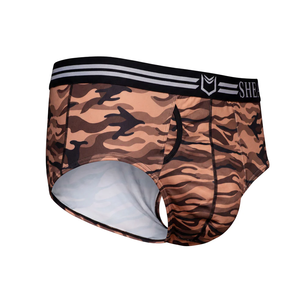 SHEATH Polyester Camo Men's Pouch American Brief - Image 15