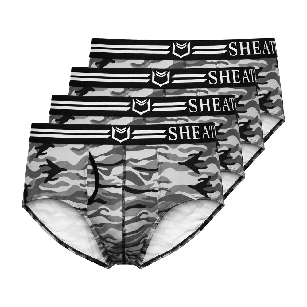 SHEATH Polyester Camo Men's Pouch American Brief (4 Pack) - Image 20