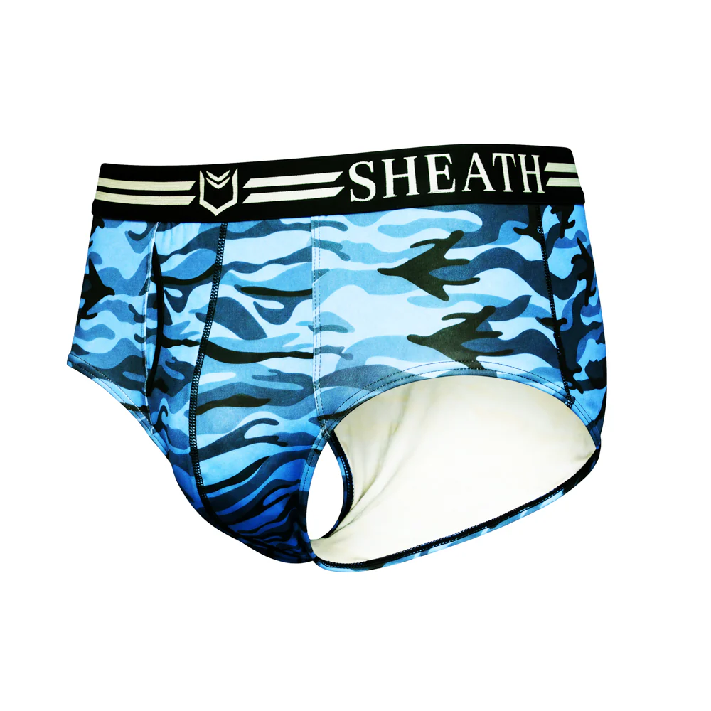 SHEATH Polyester Camo Men's Pouch American Brief (4 Pack) - Image 5