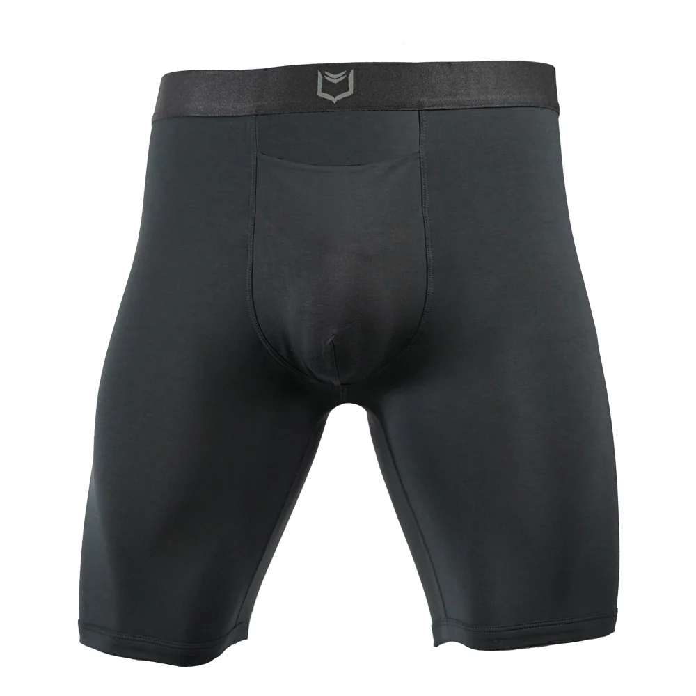 SHEATH V Modal Men's Single Pouch Horizontal Fly Boxer Brief 8" - Image 4